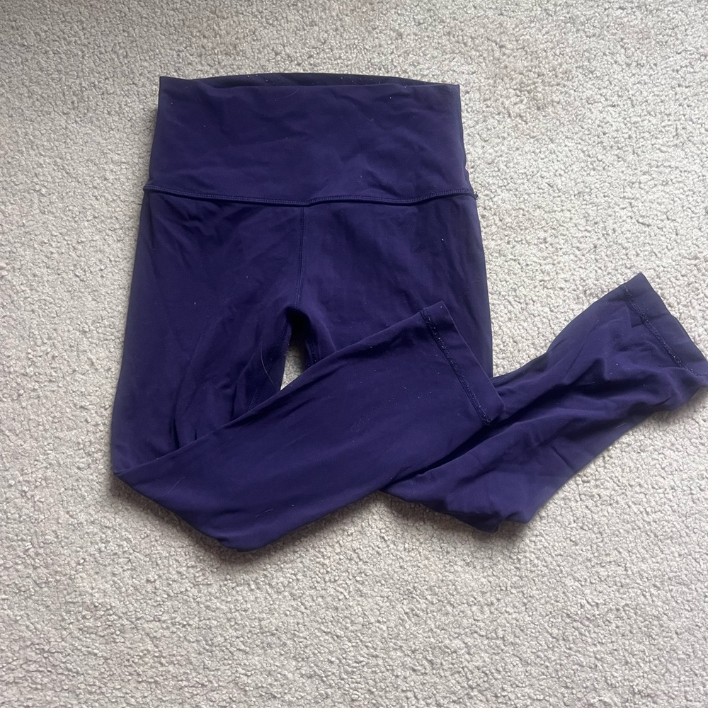 Women lululemon purple 23 inch align leggings
